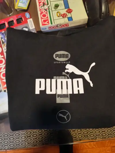 Polerón negro Puma con logo grande - miniatura 1