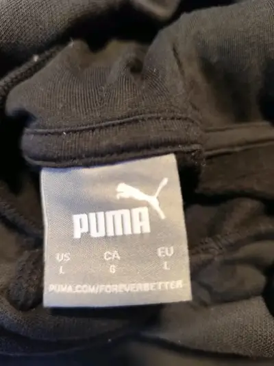 Polerón negro Puma con logo grande - miniatura 2