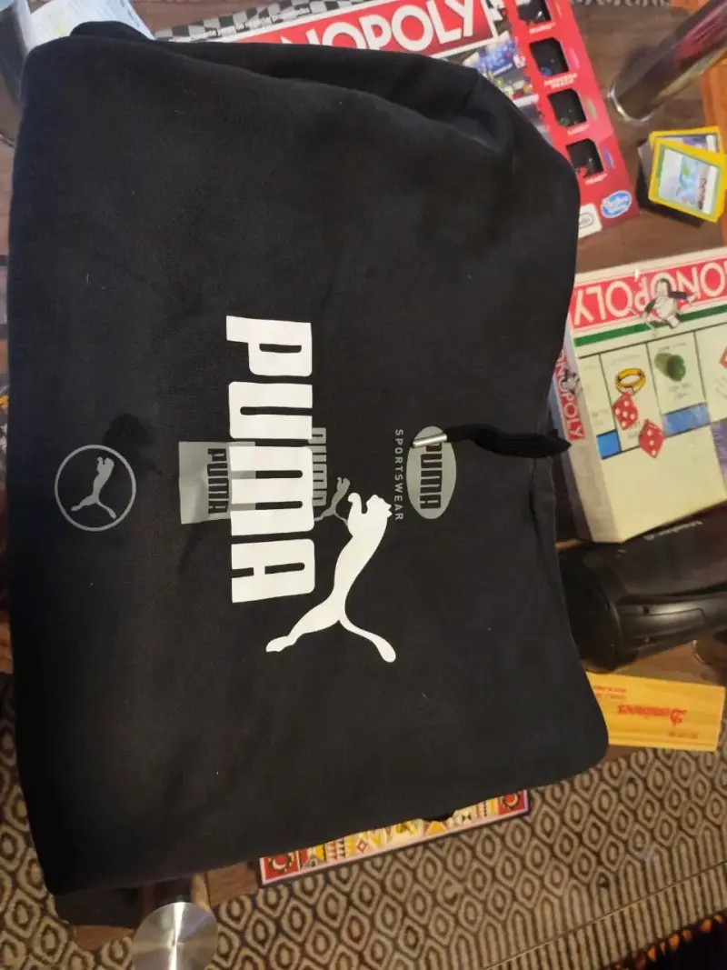 Polerón negro Puma con logo grande - 3