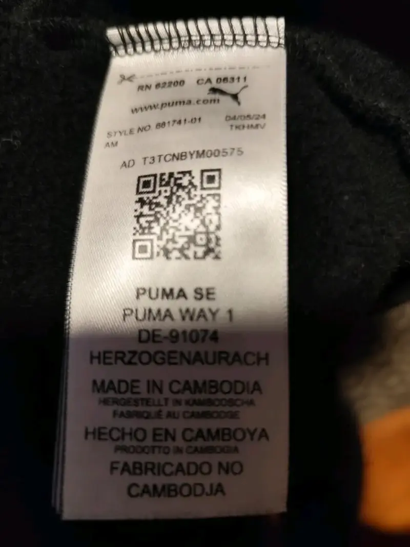 Polerón negro Puma con logo grande - 4