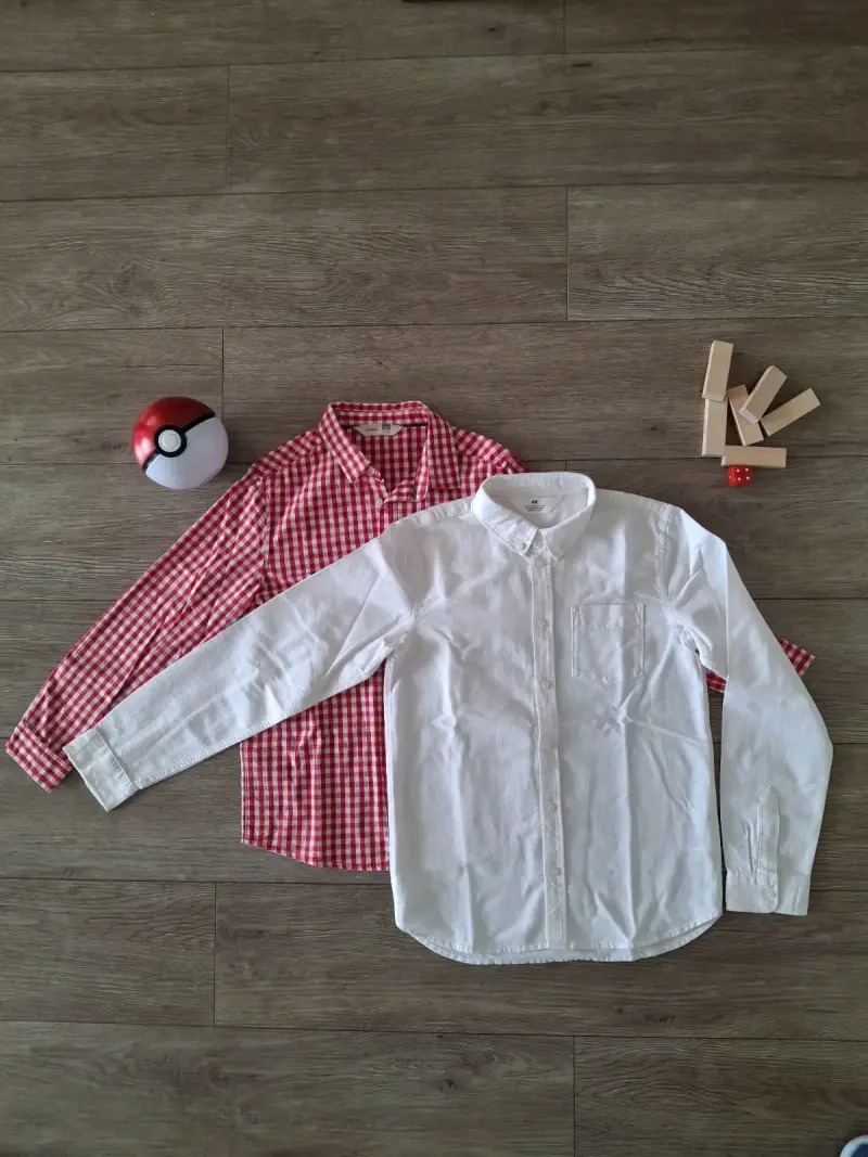 Camisas de hombre a cuadros y blanca talla M