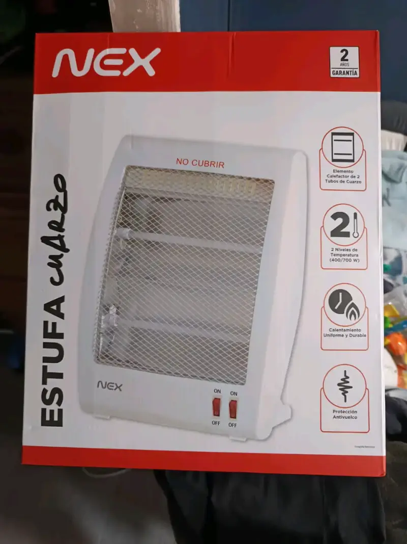 Estufa eléctrica NEX con 2 niveles de temperatura - 2