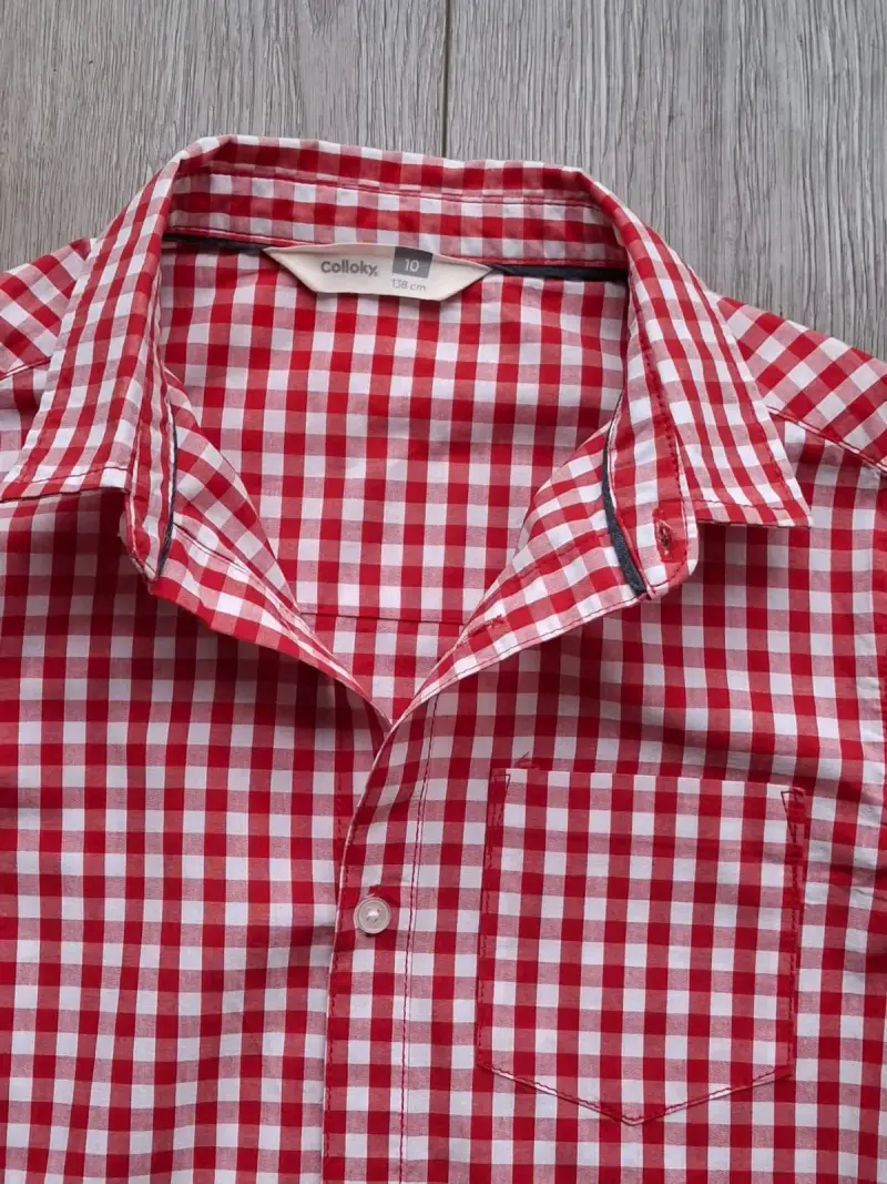 Camisas de hombre a cuadros y blanca talla M - 4