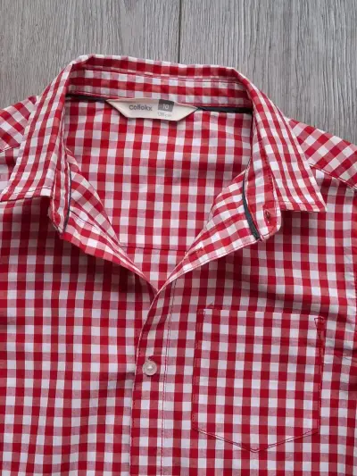 Camisas de hombre a cuadros y blanca talla M - miniatura 4