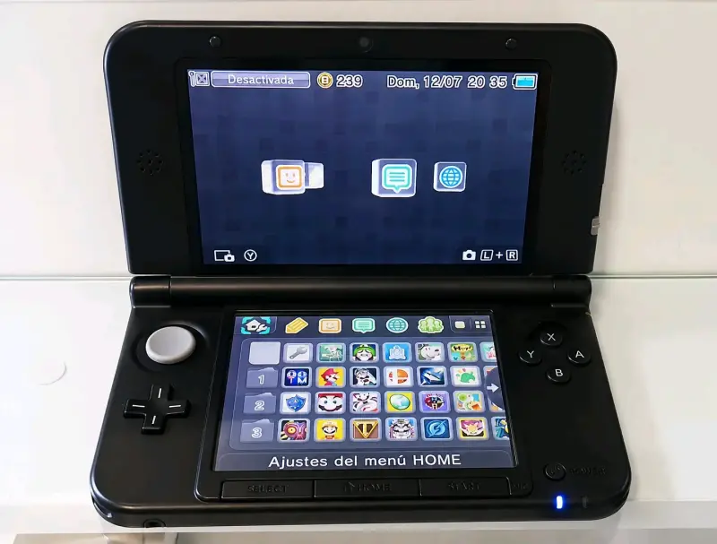 Consola Nintendo 3DS XL negra desbloqueado - 2