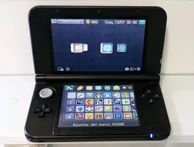 Consola Nintendo 3DS XL negra desbloqueado - miniatura 2