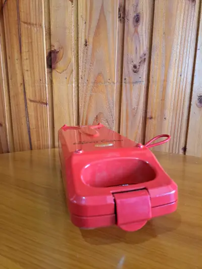 Plancha eléctrica roja Express Cooker compacta - miniatura 1