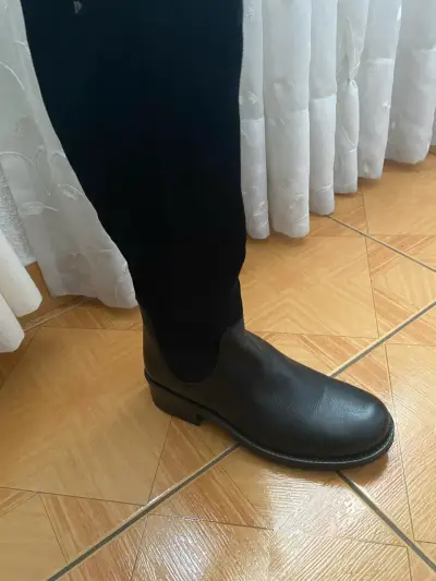 Botas de cuero negras para mujer - miniatura 4