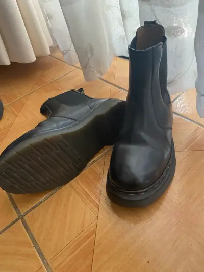 Botines de cuero negro para mujer - miniatura 5