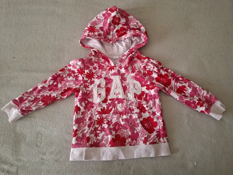 Polerón con capucha floral para niña GAP