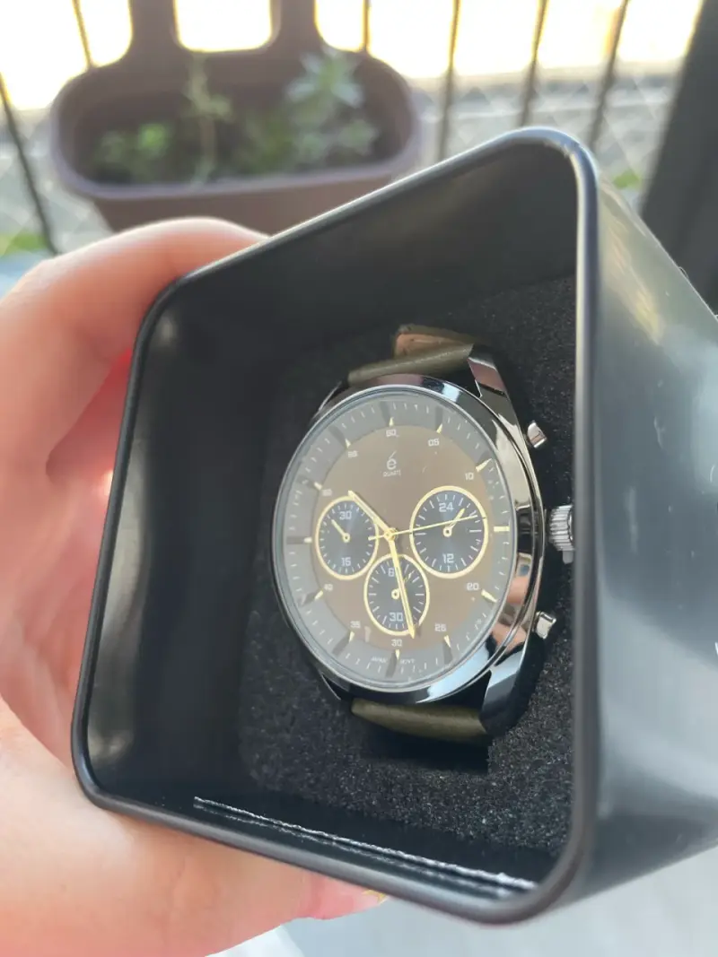 Reloj masculino color verde olivo - 3