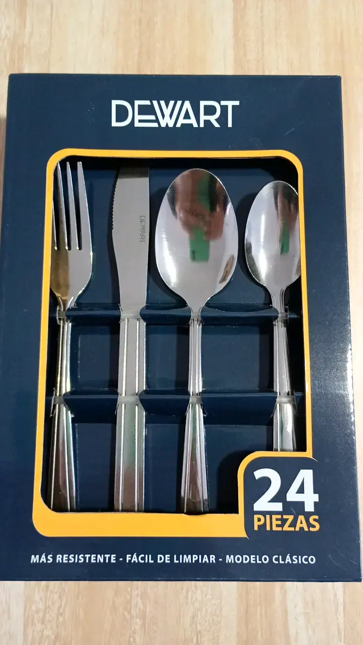 Juego de cubiertos Dewart 24 piezas acero inoxidable