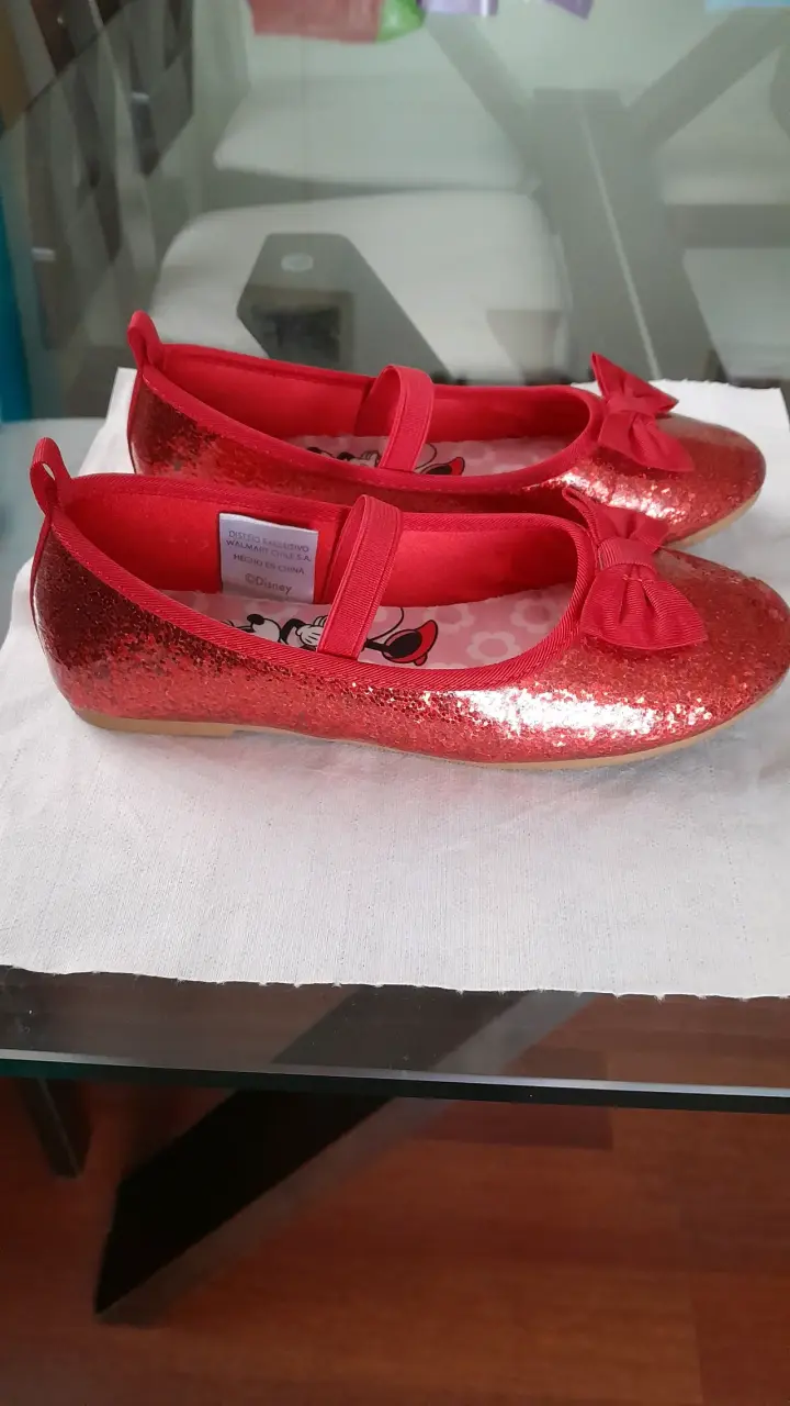 Zapatos de niña con flores brillo en varios color - 2