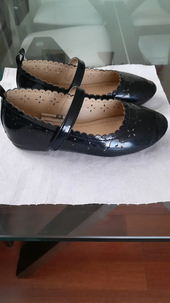Zapatos de niña con flores brillo en varios color - 6