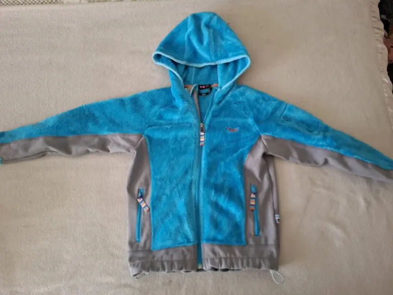 Chaqueta polar azul Lippi con capucha para niños