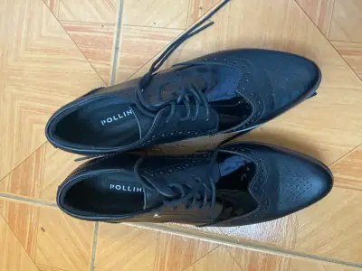 Zapatos Oxford negros para mujer  Pollini - miniatura 1