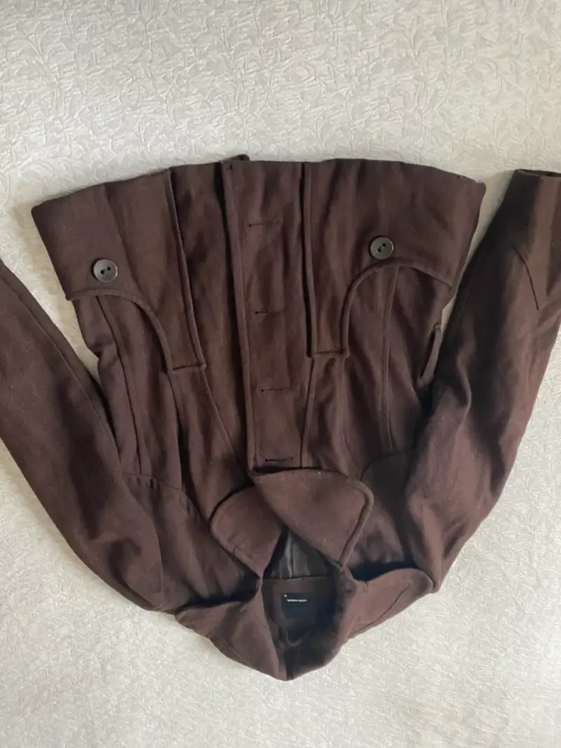 Abrigo de lana marrón para mujer Vero Moda - 1