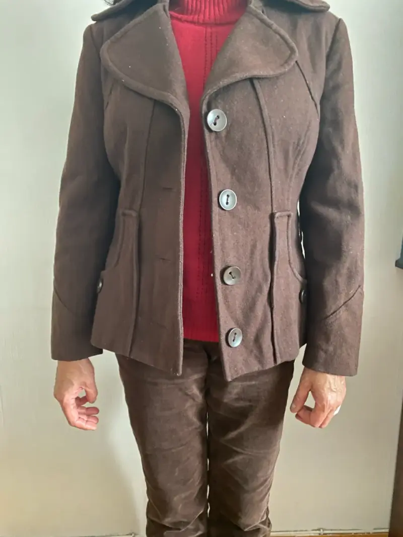 Abrigo de lana marrón para mujer Vero Moda - 4