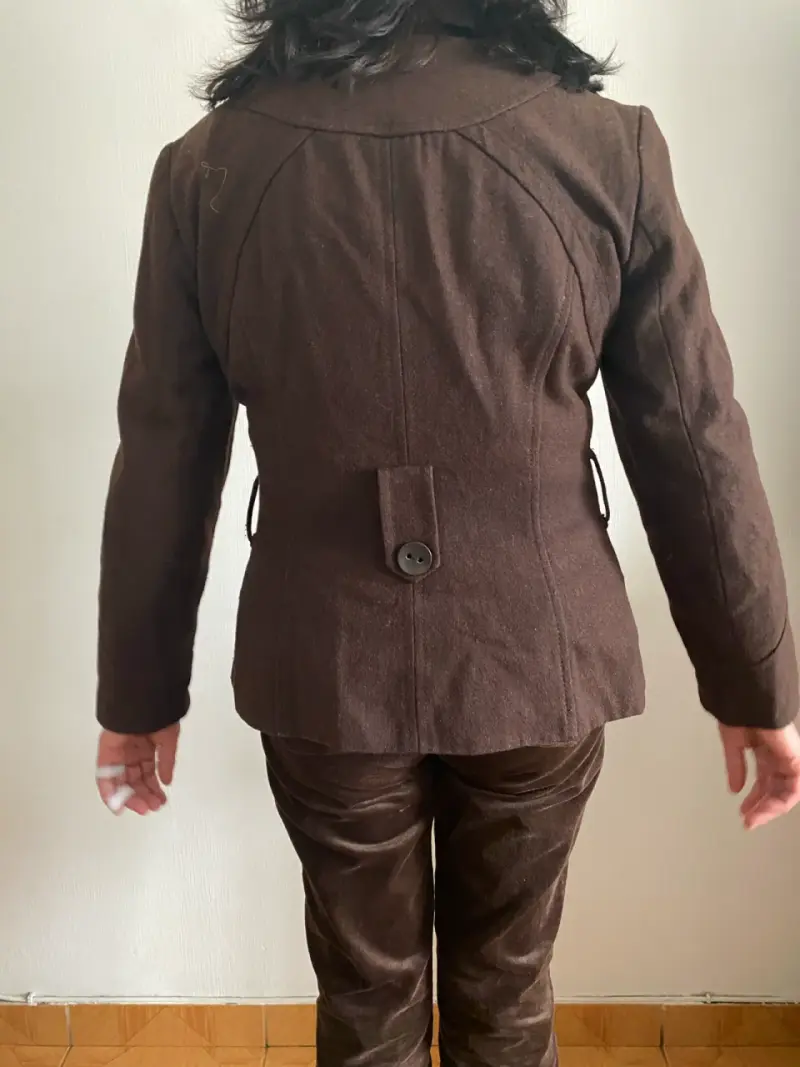 Abrigo de lana marrón para mujer Vero Moda - 5