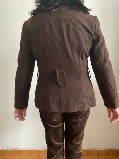 Abrigo de lana marrón para mujer Vero Moda - miniatura 5