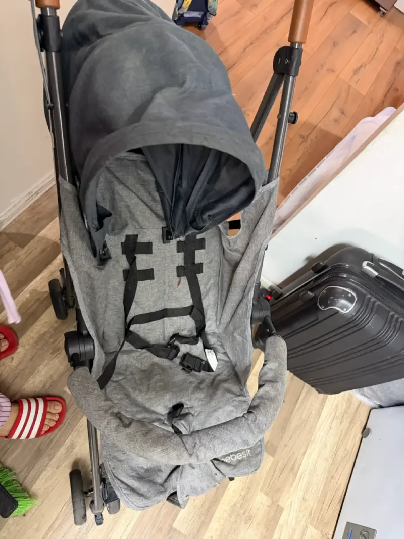 Coche de Paseo Bebesit Gris Plegable