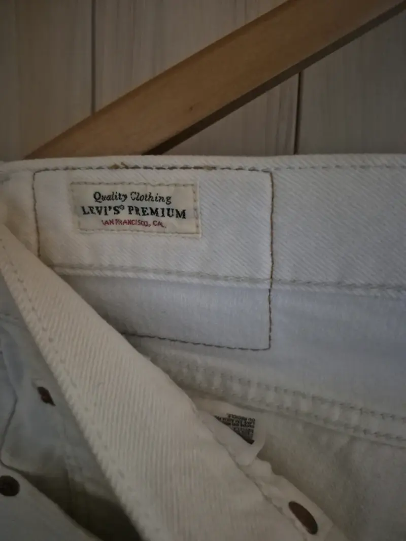 Jeans blancos de mezclilla para hombre - 2