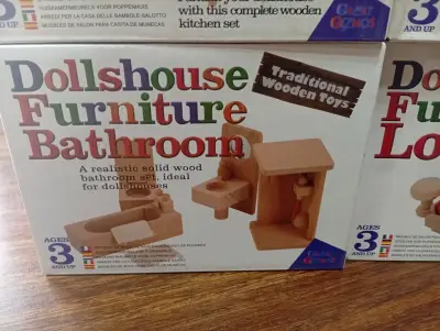Set de Muebles de Madera para Casa de Muñecas - miniatura 3