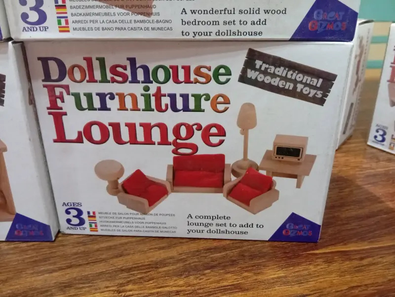 Set de Muebles de Madera para Casa de Muñecas - 4