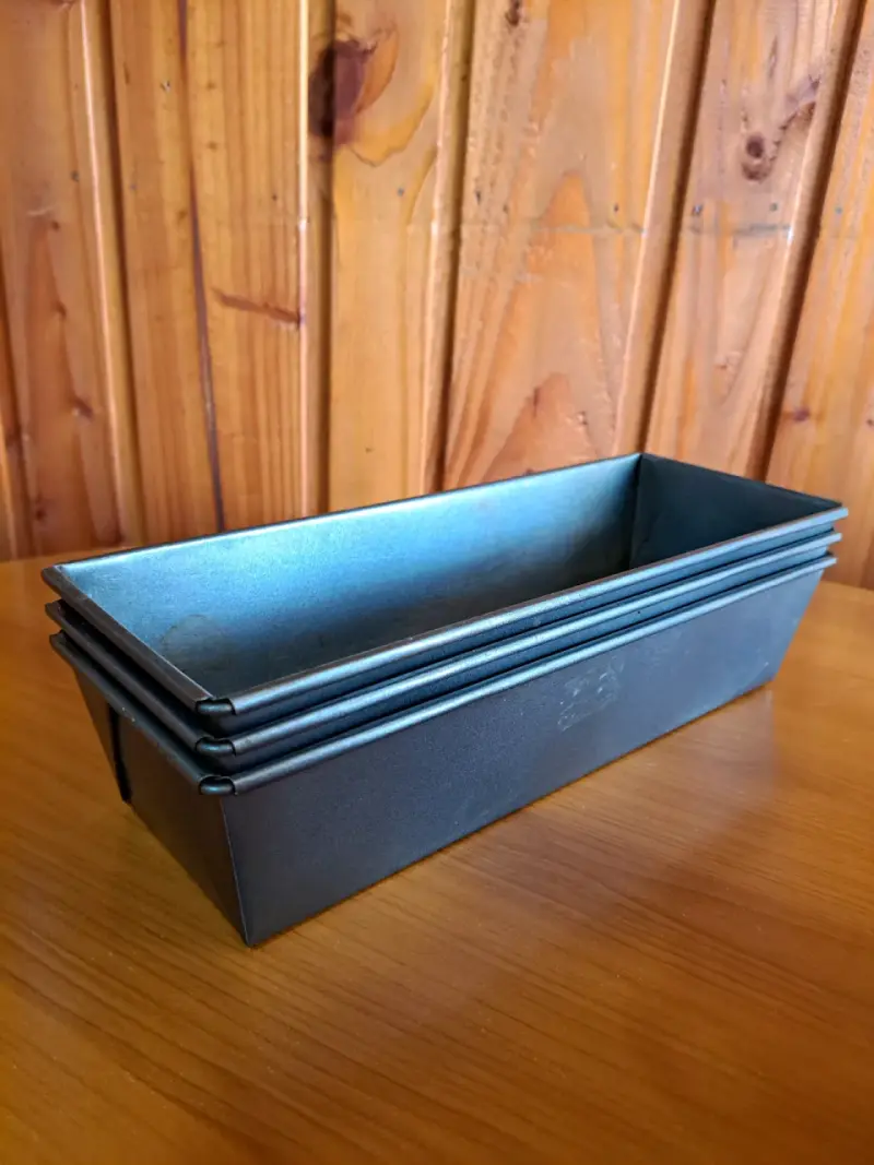 Molde para pan rectangular de acero