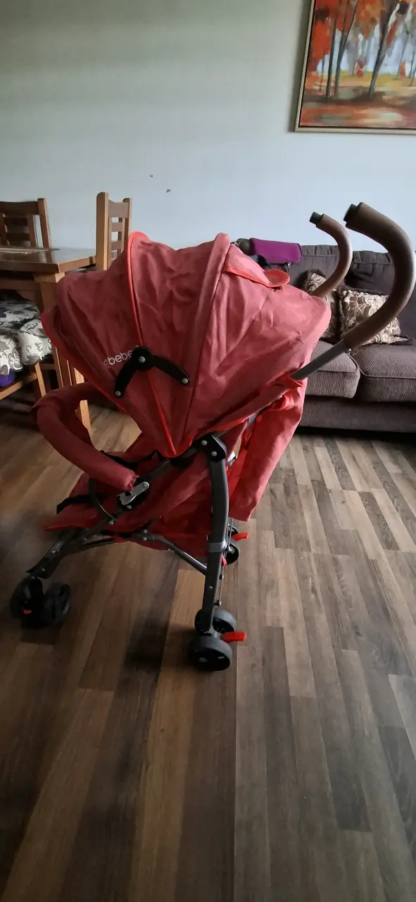 Coche de paseo rojo Bebesit plegable - 3