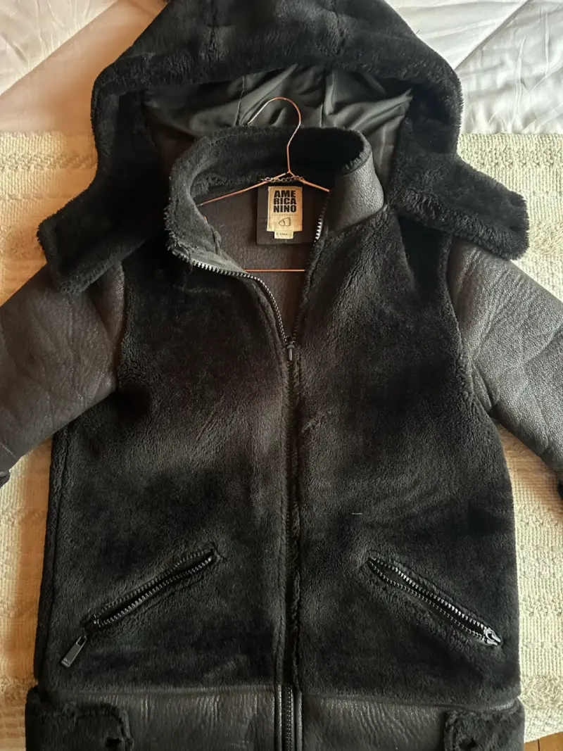 Chaqueta de cuero y pelo Americanino - 2