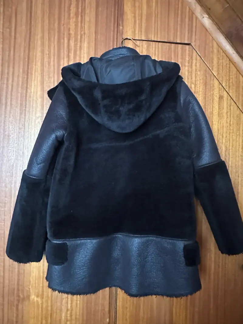 Chaqueta de cuero y pelo Americanino - 3