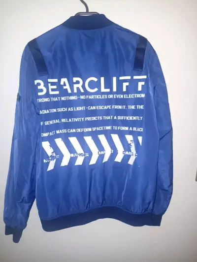Chaqueta Bomber Azul Bearcliff Talla S - miniatura 1
