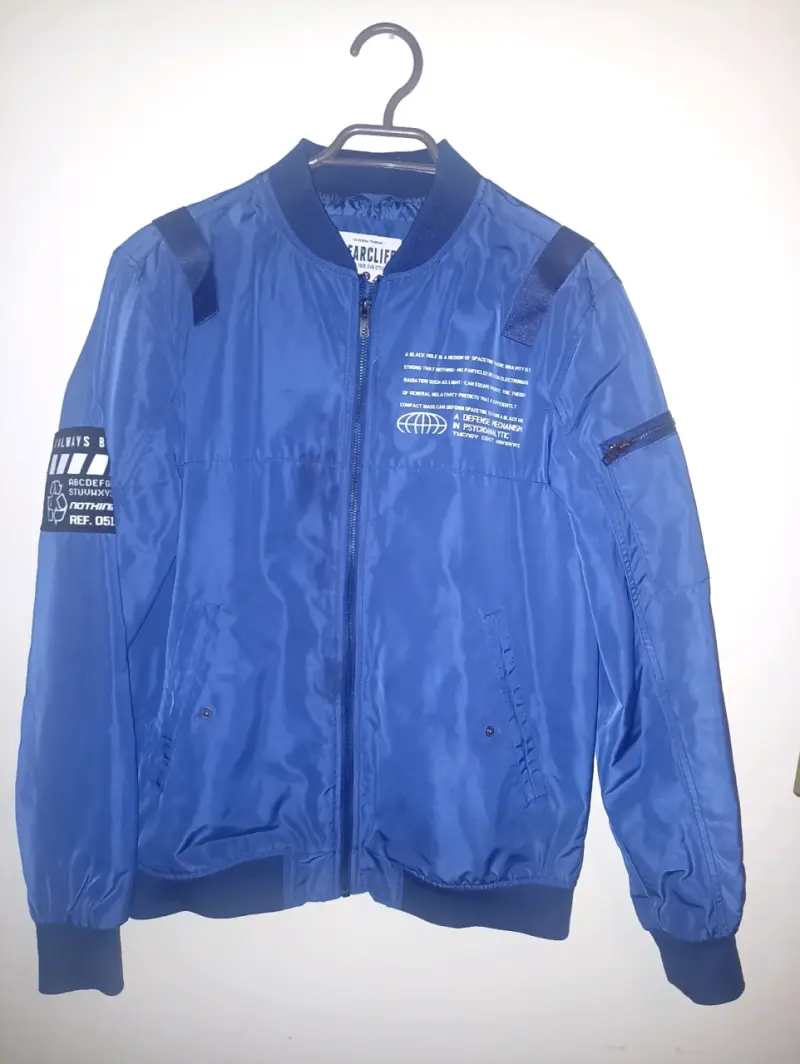 Chaqueta Bomber Azul Bearcliff Talla S - 2