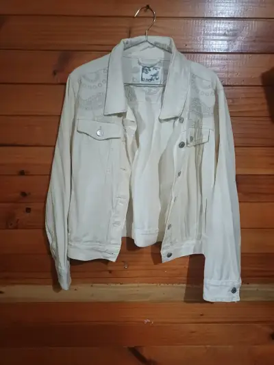 Chaqueta de cuero sintético negra liolacon cierre - miniatura 1