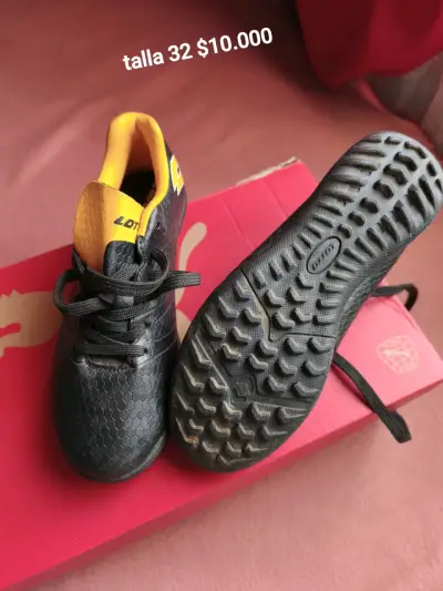 Zapatillas de fútbol Lotto negras talla 32 - miniatura 2