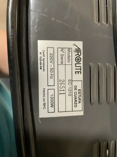 Estufa de cuarzo AirLite EC-210 1200W - miniatura 4