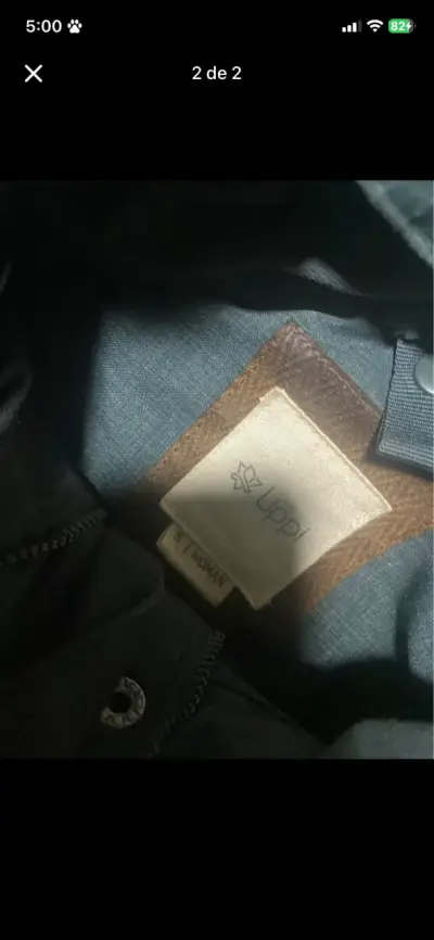 Parka impermeable verde con capucha para mujer - miniatura 2