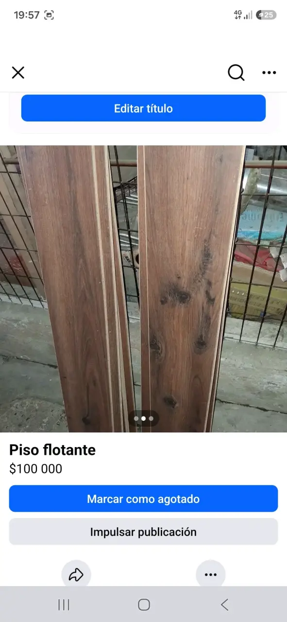 Piso flotante de madera color nogal - 3