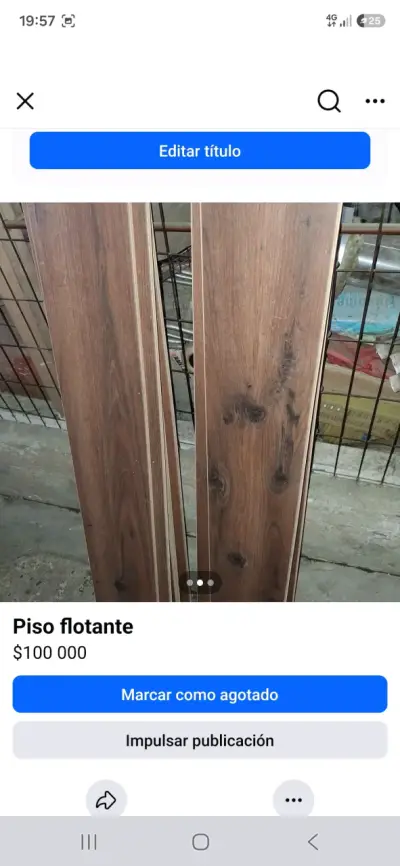 Piso flotante de madera color nogal - miniatura 3