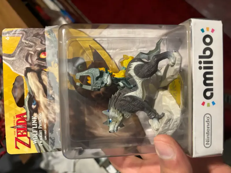Figura Amiibo Wolf Link de Zelda - 1