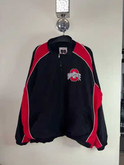 Chaqueta deportiva Ohio State negra y roja - miniatura 1