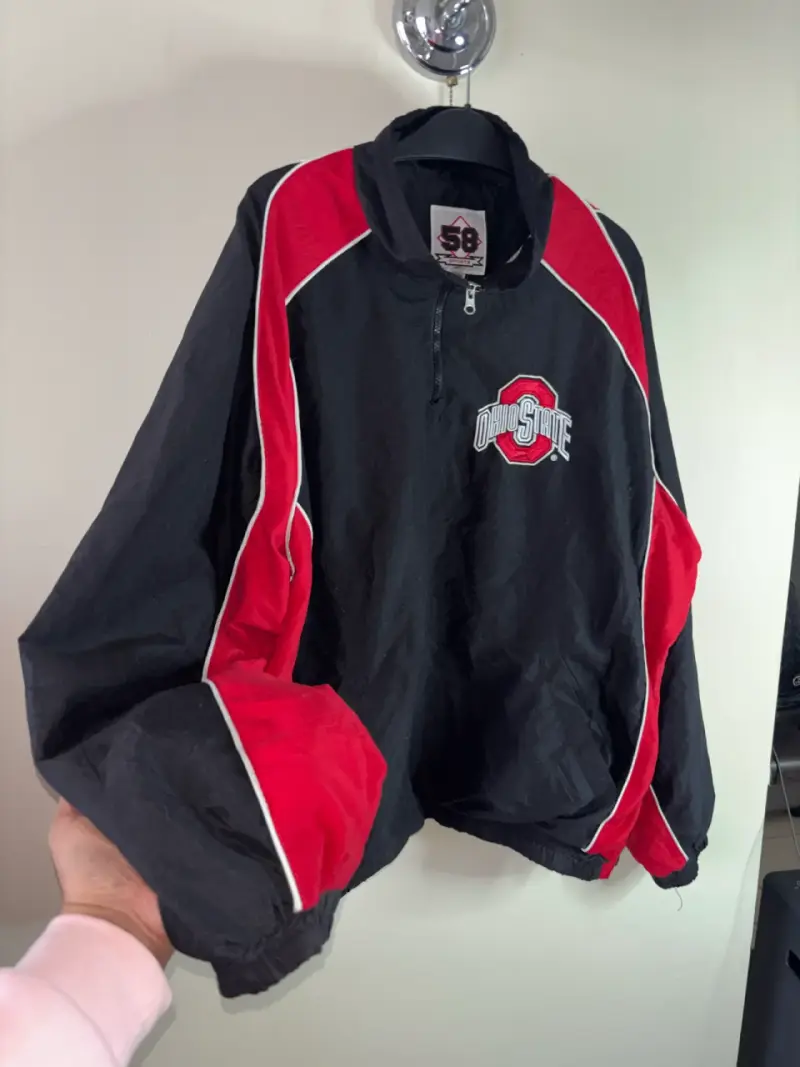 Chaqueta deportiva Ohio State negra y roja - 2