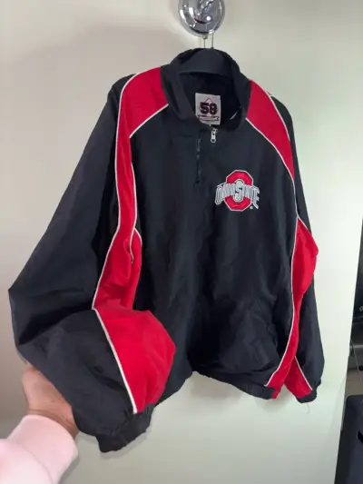 Chaqueta deportiva Ohio State negra y roja - miniatura 2