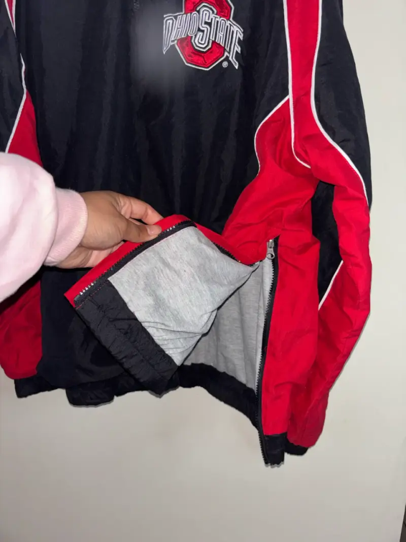 Chaqueta deportiva Ohio State negra y roja - 4