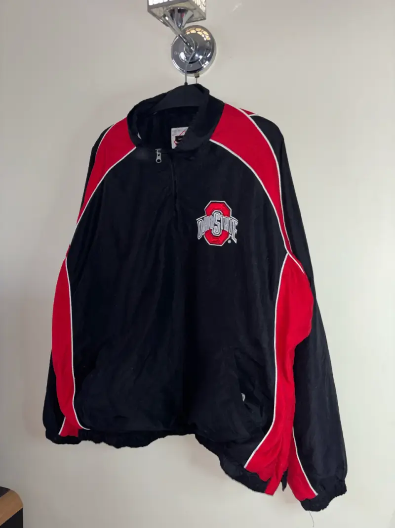 Chaqueta deportiva Ohio State negra y roja - 6