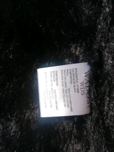Chaqueta de cuero sintético negra Wados - miniatura 4