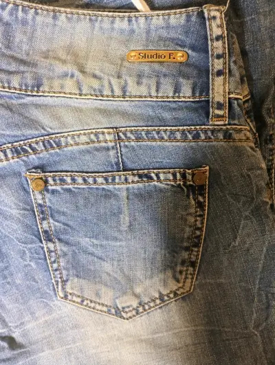 Jeans desgastados Studio F para mujer - miniatura 3