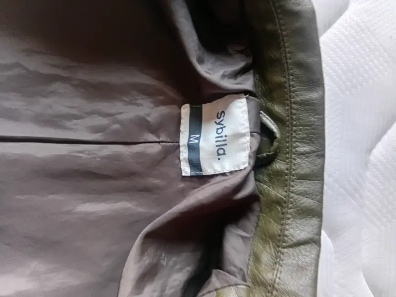 Chaqueta de cuero verde Sybilla para mujer - 2