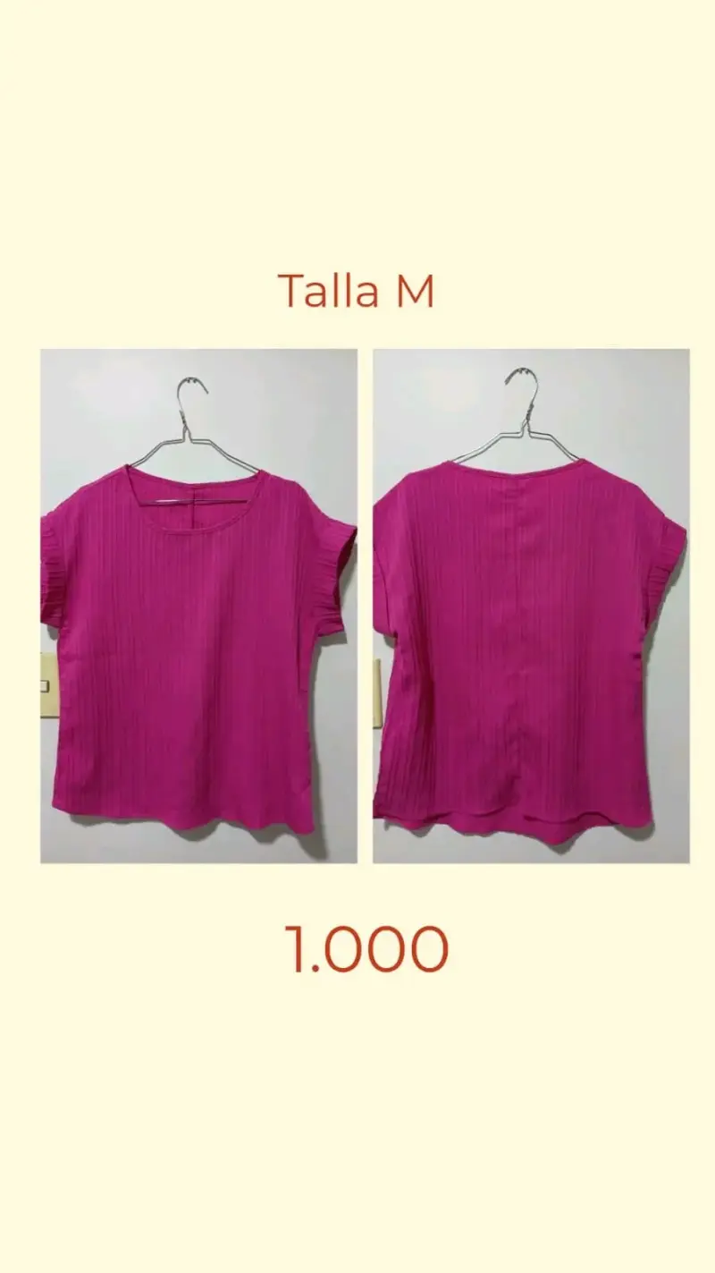 Blusa fucsia talla M para mujer